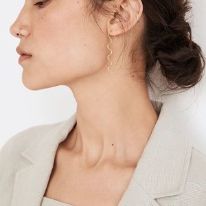 Madewell Wave Threader Earrings NEW